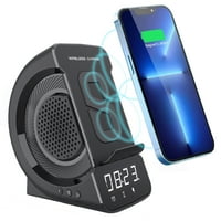 Wisfunlly budilica s Bluetooth zvučnikom bežičnog stajališta za punjenje kompatibilno za iPhone Mini Pro Ma XR