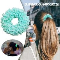Jesensko-zimski Dlakavi svjetleći krug za kosu elastični modni fluorescentni krug od užeta Rođendanska poklon