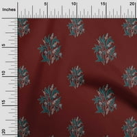 Tkanina od vela od organskog pamuka od listova i cvjetnih blokova, tkanina za šivanje široka nekoliko centimetara