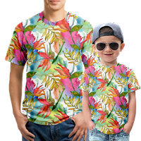Ljetna košulja 3d majice za tisak Tropske biljke majice kratkih rukava Vintage, odrasli-2xl,02