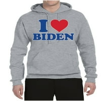 Divlji Bobbi, volim Bidena, predsjednika SAD-a, majica s grafičkim printom, Heather siva, 3 N-N-N