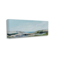 Stupell Sažetak obalne litice krajolik krajolik Slikanje galerija omotana platna za tisak zidne umjetnosti