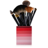 Kozmetika 2-in-uzorka držača četkice za šminku s uklonjivim kozmetičkim organizatorom umetak- sassy zebra