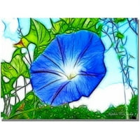 Zaštitni znak Art Nebeska plava jutarnja slava Canvas Art by Kathie McCurdy