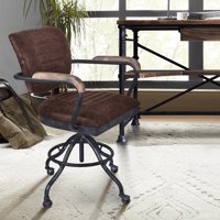 Moderna uredska stolica u industrijskoj sivoj boji Armen Livice Brice u industrijskoj sivoj boji i smeđoj tkanini