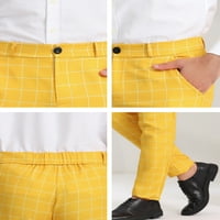 Jedinstveni prijedlozi muške poslovne casual karirane hlače s printom