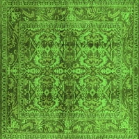 Tradicionalne prostirke za sobe u pravokutnom orijentalnom stilu u zelenoj boji, 3' 5'