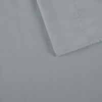 Set posteljine od mikrovlakana u sivoj boji s bočnim džepovima za odlaganje, A-Lister