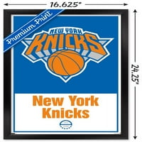 Njujorški Knicks-plakat s logotipom na zidu, 14.725 22.375