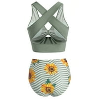 _ / Ženski kupaći kostim s push-up podstavom, odjeća za plažu, bikini set