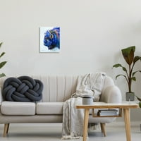 Stupell Industries Jedinstvena živahna plava bizonska slika Bold Design Umjetnost Umjetnička umjetnost, 10x15