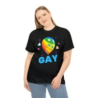 Biti homoseksualac je u redu, LGBT majica s duginom zastavom, gej lezbijske majice ponosa, majice za žene Plus