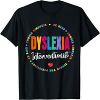 Ženske majice, školski navijački tim, intervencijski tim za disleksiju, majica za čitanje, poklon majice s okruglim