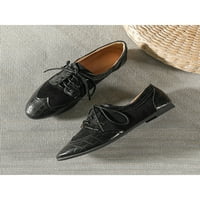 Izborna / ženske casual cipele; kožne natikače sa šiljastim nožnim prstima; model mokasinke bez kopča; poslovna