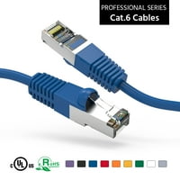 25ft mačka zaštićena ethernet mreža podignuta kabel plava, pakiranje