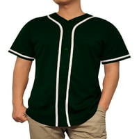 Muški Baseball dres na kopčanje, uniforme sveučilišnog sportskog tima, hipsterske košulje izrađene u SAD-u