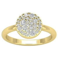 Ženski dijamantni prsten od 10k žutog zlata, veličine 9,5