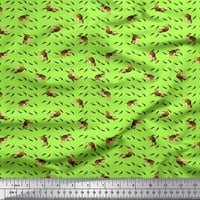 Soimoi Japan Crepe satenski tkanina otiska tkanine za životinjsku tkaninu po dvorištu široka