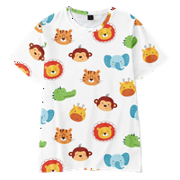 Božićne modne majice s uzorkom dinosaura za dječake i malu djecu kratkih rukava dječje majice majice za mlade