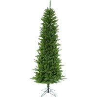 Božićno drvce od 7,5 Stopa vitko zeleno zimsko božićno drvce u zemlji čudesa s osvjetljenjem i metalnim postoljem