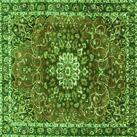 Tradicionalni tepisi u zelenoj boji, kvadrat 8 stopa