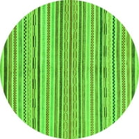 Moderni tepisi za sobe okruglog oblika s apstraktnim uzorkom u zelenoj boji, 3' okrugli