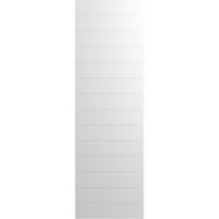 Ekena Millwork 12 W 57 H TRUE FIT PVC Horizontalni sloj moderni stil Fiksni nosač, nedovršeni