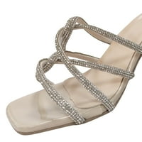 DMQUPV Olive sandale za žene pete s visokim petama ljetne ženske sandale Zlatne sandale modne joga mat sandale