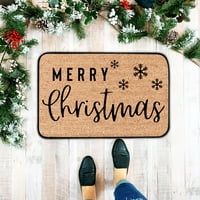 _ Kućni tepisi ulazni tepisi baršunasti ukrasi Božićni tepih dekor za dom