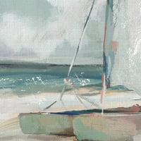 Umjetnička galerija remek -djela Windblown Obalno jedro od studijskih umjetnosti platno Art Print 22 28