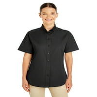 Harriton Foundation pamučna košulja s kratkim rukavima Teflon crni, xs