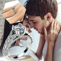Lropie prstenovi za žene djevojke puni dijamant imitacija zaručnika cirkona zaručnički nakit darovi