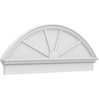 Ekena Millwork 54 W 20-3 8 H 2-3 4 P Segment Arch Spome Architectural Head PVC kombinacija Pediment