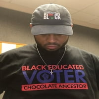 Crna Majica kratkih rukava za obrazovanog glasača