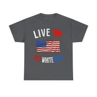 Live Love Red White Blue 4. srpnja Dan neovisnosti Uniza grafička majica, veličine S-5xl