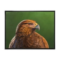 Izbliza Harris Hawk ptice uokvirena slikanjem platna umjetnički tisak