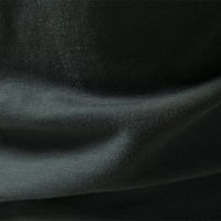 Majice za jesensko vježbanje za muškarce čvrste boje zarez za ovratnik majice casual udobne vrhove kratkih rukava