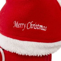 Prirodni kostim Djeda Božićnjaka Božićna odjeća za kućne ljubimce zimski kaput s kapuljačom odjeća za pse odjeća