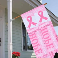 Banner o zdravlju banneri o zdravlju žena koji informiraju o raku dojke, transparent s ružičastom vrpcom, viseća