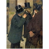 Zaštitni znak likovna umjetnost Na burzi 1878 Canvas Art by Edgar Degas