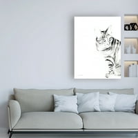 Zaštitni znak likovna umjetnost 'Sadie Tiger Stripted Cat' platno Art by Aimee del Valle
