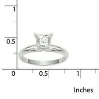 Radiant Fire Karat Bijelo zlato 1,3CT princeza Moissanite Pasijans