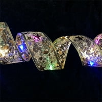 Prodaja Adventski Ukrasi LED trakasti lampioni ukrasi za božićno drvce Adventski čipkasti vijenci s mašnom Ukrasi