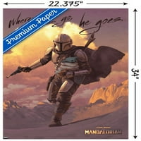 Zidni plakat Ratovi zvijezda: Mandalorijanac-zaštiti, 22.375 34