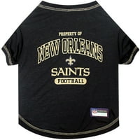 Kućni ljubimci Prvi NFL New Orleans Saints majica za kućne ljubimce. Licencirana, majica bez bora, majice za pse