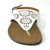 Victoria k ženski laserski izrezani krug dizajniran plutaste sandale