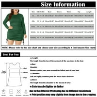 Tking Fashion Casual Plus size Bodycon haljine za žene dugih rukava mini haljina