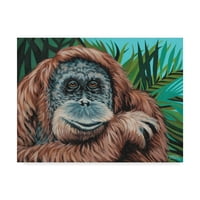 Zaštitni znak likovna umjetnost 'majmun džungle I' platno umjetnost Carolee Vitelletti