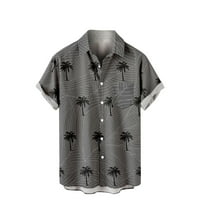 Muške havajske košulje, ljetna majica s printom na plaži, široke košulje kratkih rukava, majica za kuglanje na