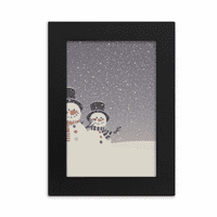 festival snježnih pahuljica mas snjegović stolni fotookvir za prikaz slika umjetnička izložba slika